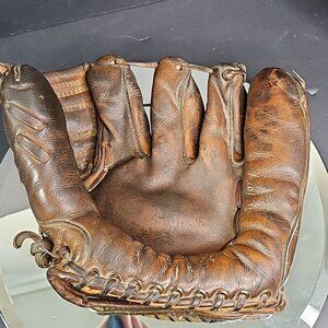 Vintage Rawlings Johnny Groth Baseball Glove Signed BL & Ball Major League USA